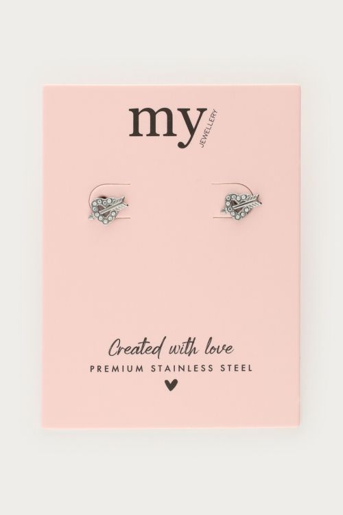 Studs arrow and hearts bow | My Jewellery