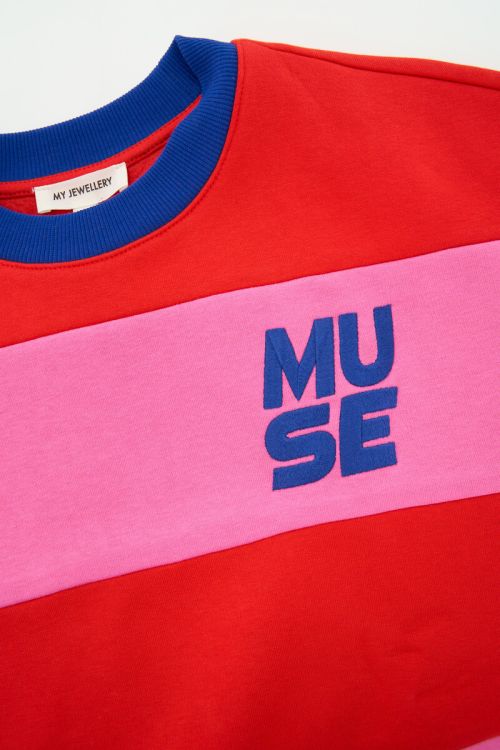 Pink-red striped sweater "Muse" | My Jewellery