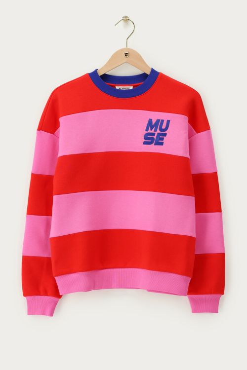 Pink-red striped sweater "Muse" | My Jewellery