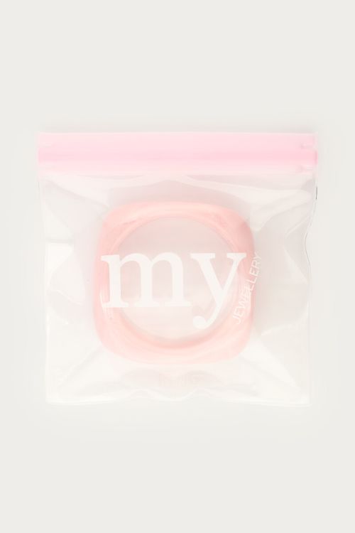 Light pink resin bangle | My Jewellery