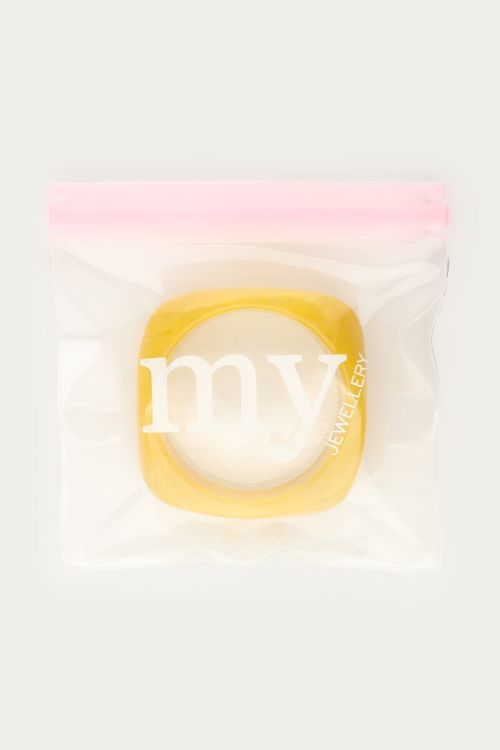 Yellow resin bangle | My Jewellery