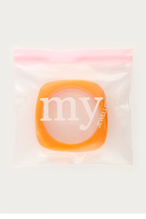 Orange resin bangle | My Jewellery