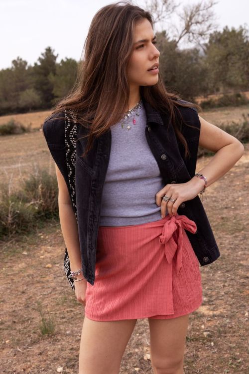 Coral wrap skort | My Jewellery