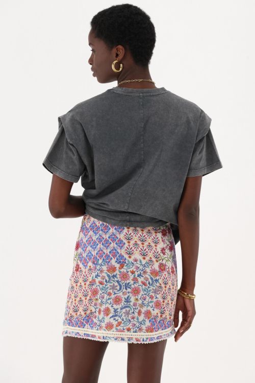 Multicolour skirt with print and beads | My Jewellery
