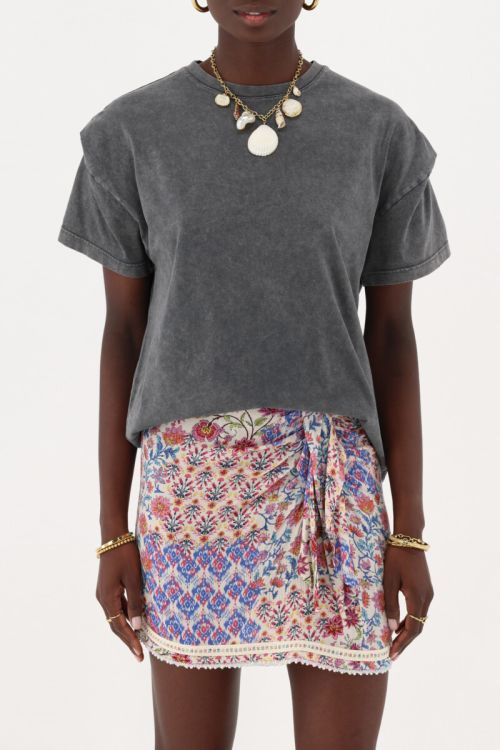 Multicolour skirt with print and beads | My Jewellery