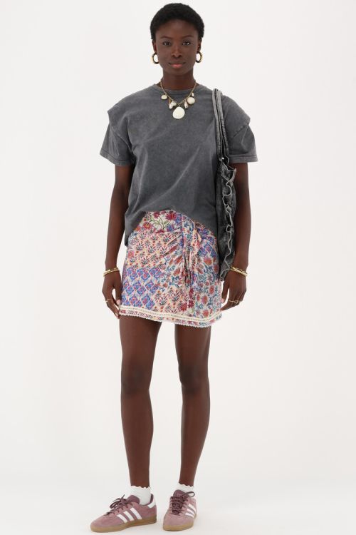 Multicolour skirt with print and beads | My Jewellery
