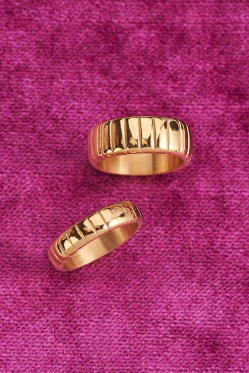 Iconic smalle ring met ribbels | My Jewellery