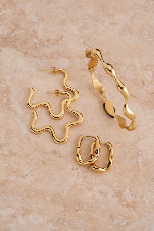 Swirl oorhangers ovaal | My Jewellery