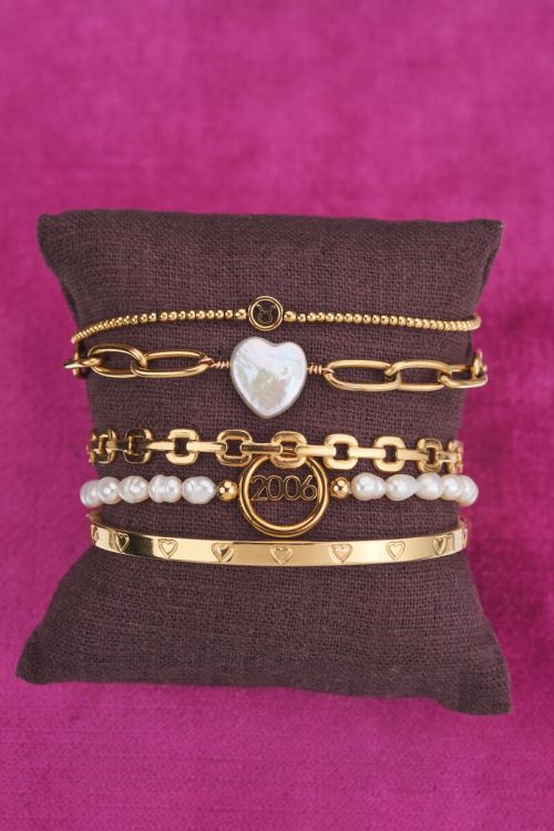 Shapes schakelarmband met hartje| My Jewellery