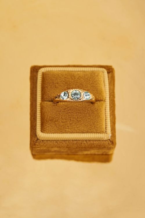 Triple mint leaves ring | My Jewellery