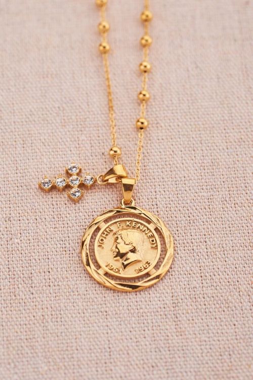 Bold Spirit ketting met munt en kruis | My Jewellery