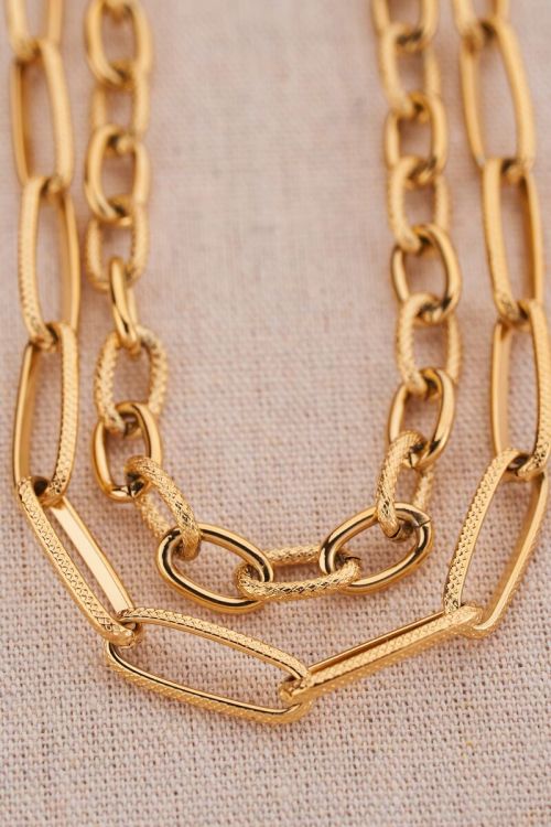 Ketting met structuur schakels | My Jewellery