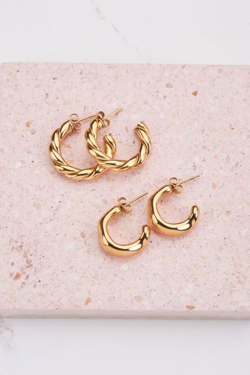 Open oorring met structuur | My Jewellery