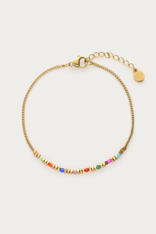 Mystic bracelet with cubes and beads