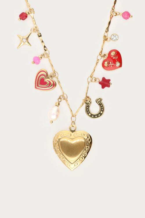 Mystic bedel ketting met hart