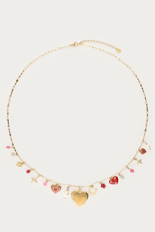 Mystic bedel ketting met hart