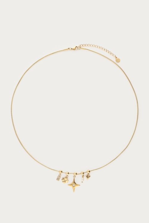 Mystic charm necklace with North Star