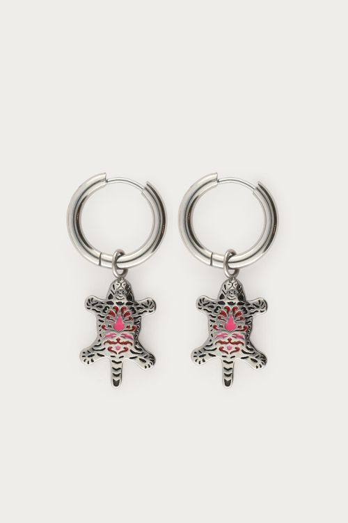 Mystic hoop earrings with leopard | My Jewellery