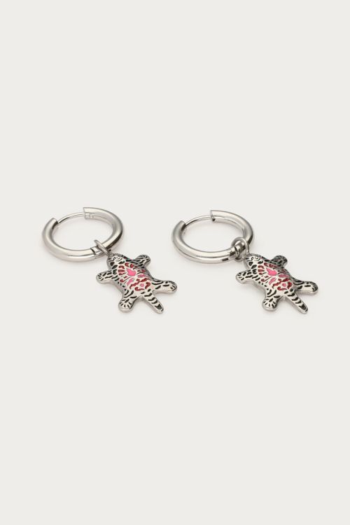 Mystic hoop earrings with leopard | My Jewellery