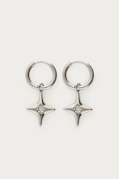 Mystic hoop earrings with North Star  | My Jewellery