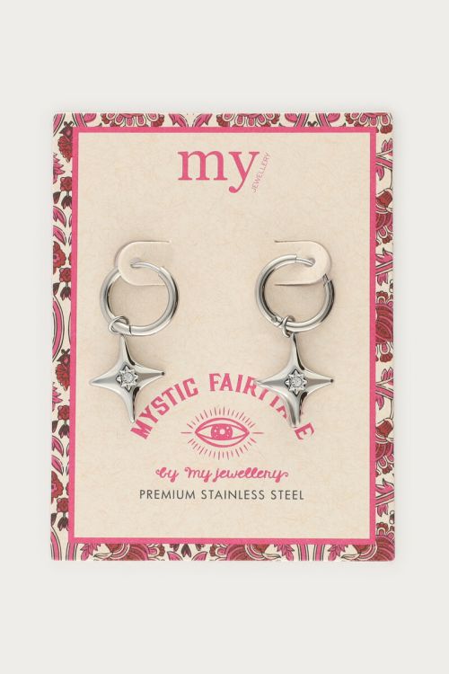 Mystic hoop earrings with North Star  | My Jewellery