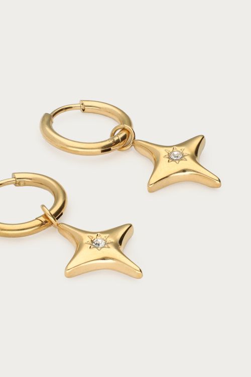 Mystic hoop earrings with North Star  | My Jewellery