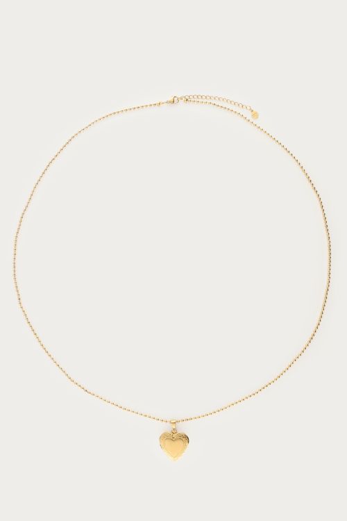 Mystic long necklace with heart locket