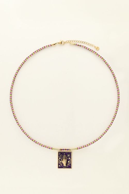 Mystic necklace with purple charm