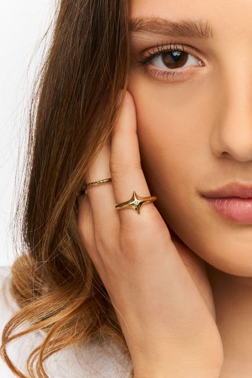Mystic ring with North Star