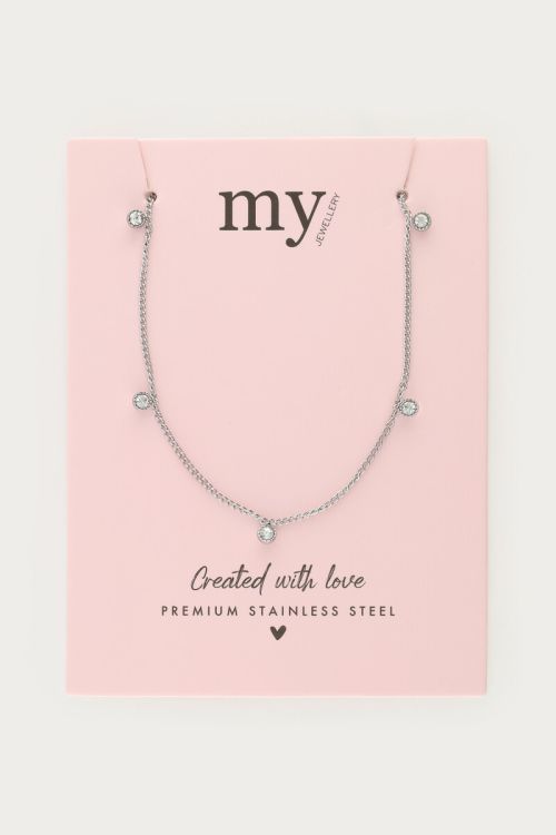 Necklace five rhinestones | My Jewellery