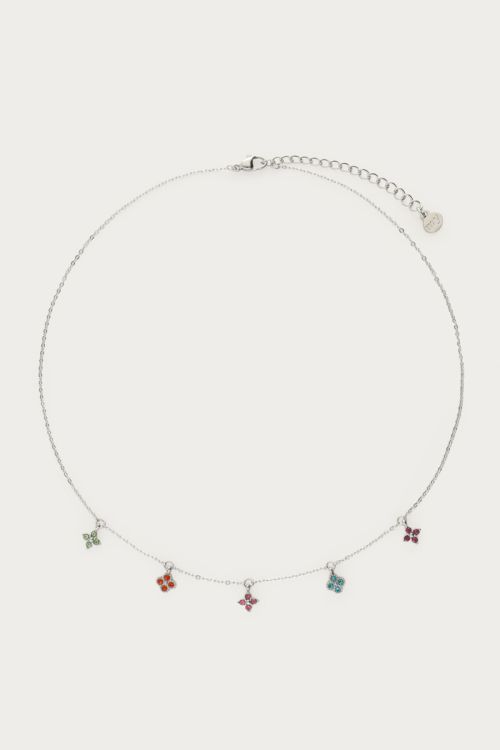 Necklace multicolor with clovers | My Jewellery