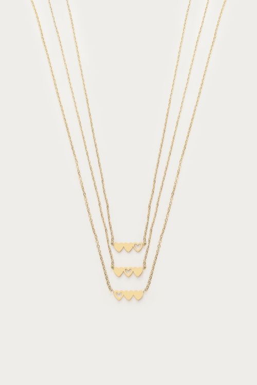 Kettingen set drie hartjes