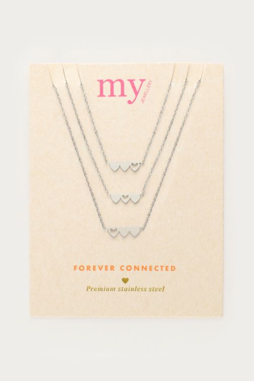 Necklace set triple heart | My Jewellery