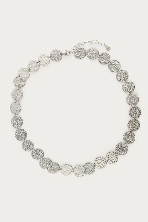 Necklace with coins "hammered" | My Jewellery