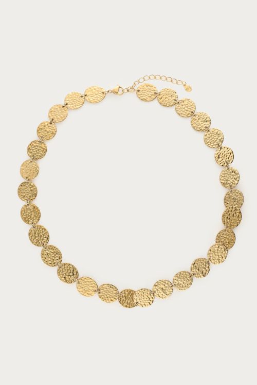 Necklace with coins "hammered" | My Jewellery