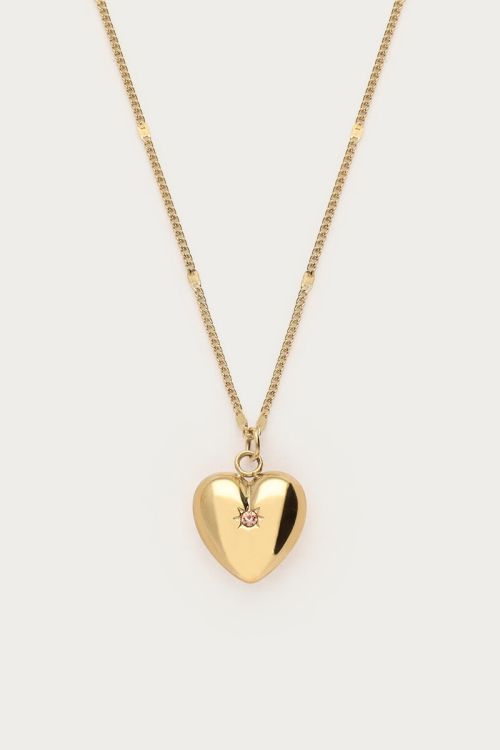 Necklace with heart and birthstone | My Jewellery