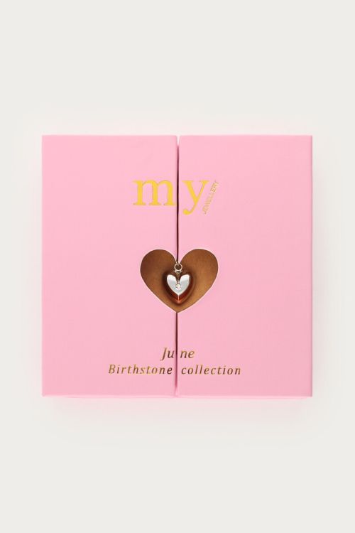 Necklace with heart and birthstone | My Jewellery