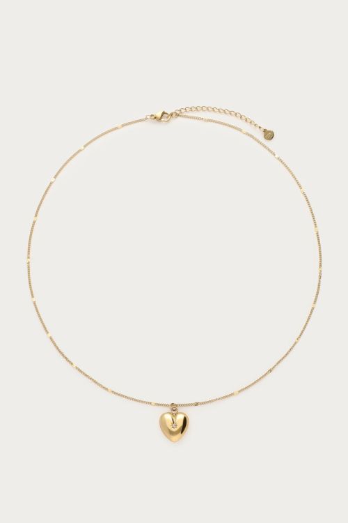 Ketting met hart en geboortesteen