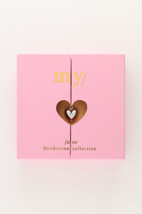 Necklace with heart and birthstone | My Jewellery