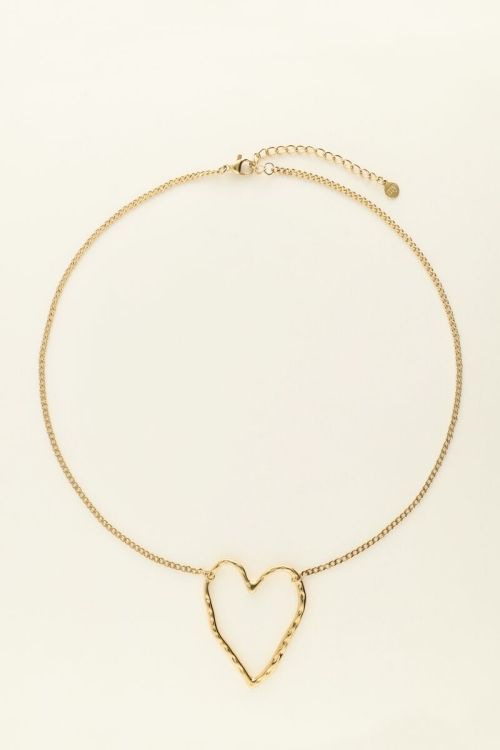 Necklace with large open heart | My Jewellery