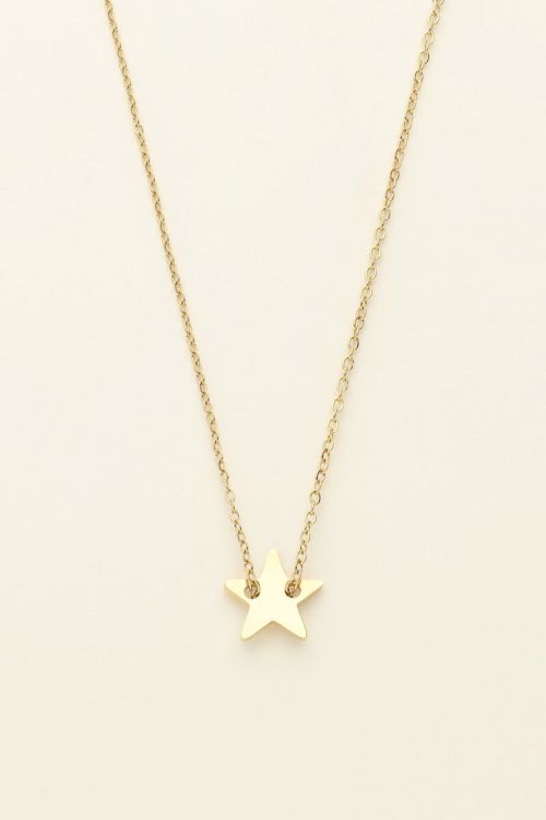 Necklace with minimalist star