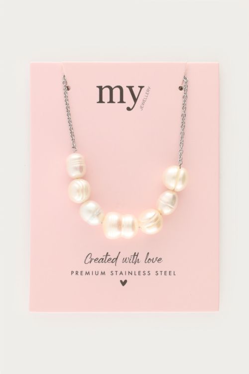 Long necklace with chunky freshwater pearls | My Jewellery