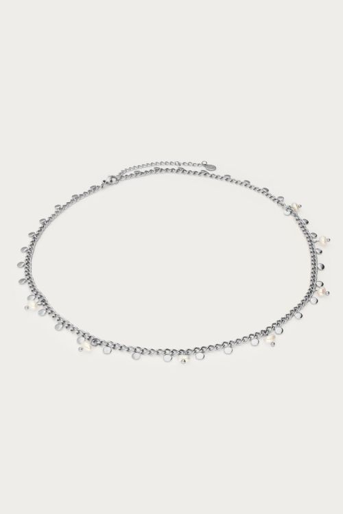 Necklace with small coins & freshwater pearls | My Jewellery