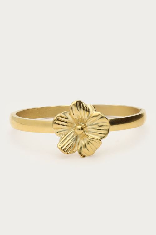 Bracelet jonc Nomads avec fleur