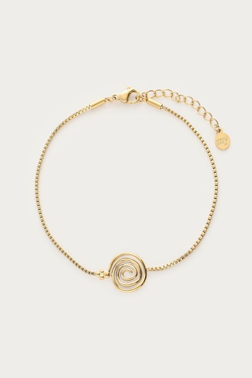 Nomads armband met minimalistische swirl