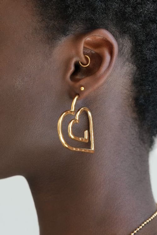 Nomads hoop earrings heart swirl | My Jewellery