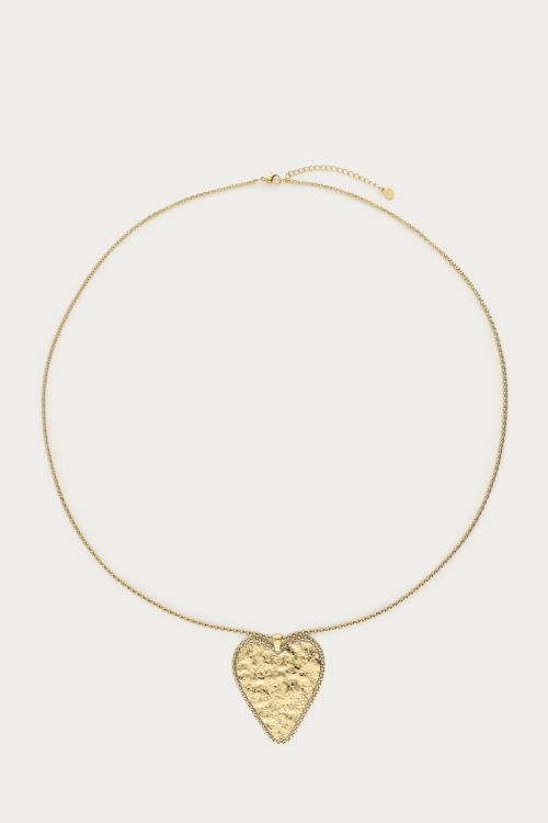 Nomads lange ketting met statement hartje