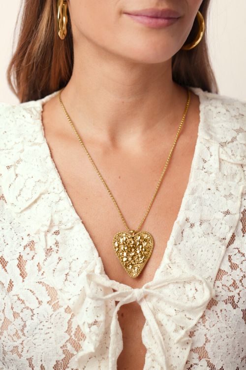 Nomads long necklace with statement heart | My Jewellery