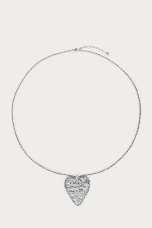 Nomads long necklace with statement heart | My Jewellery