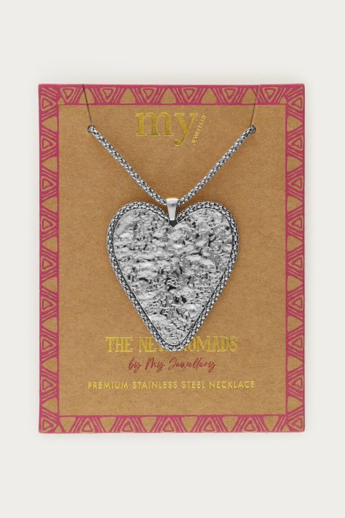 Nomads long necklace with statement heart | My Jewellery